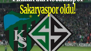 Finalin adı Kocaelispor-Sakaryaspor oldu!